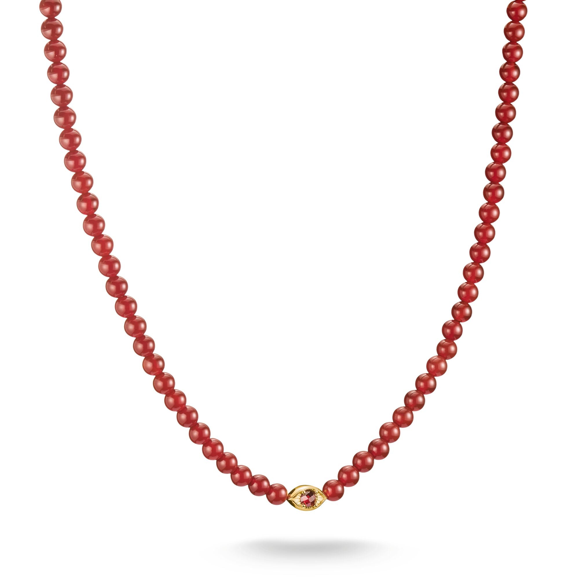 THOMAS SABO Elyndra Necklace with Red Agate Beads