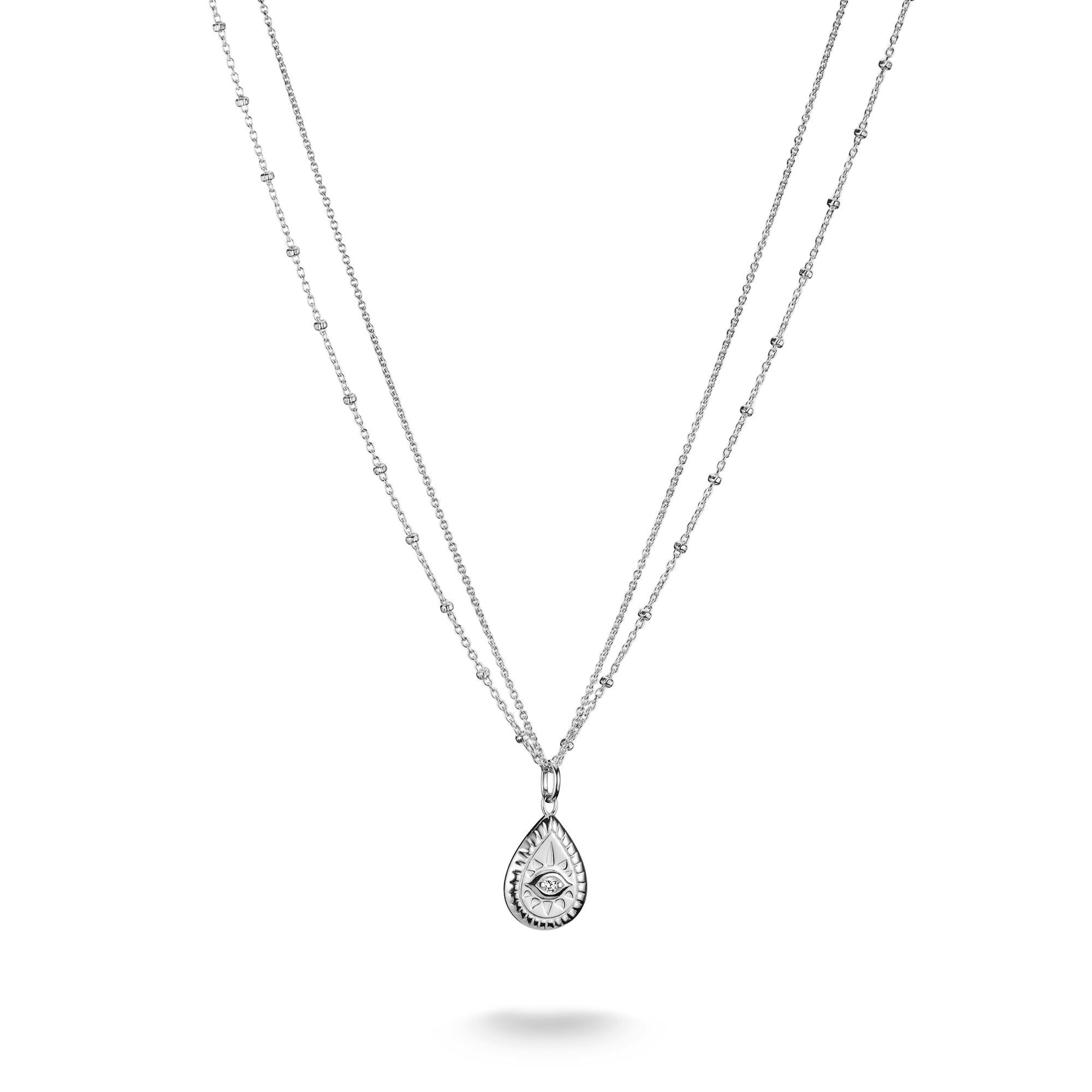 THOMAS SABO Double Necklace with Zirconia Eye