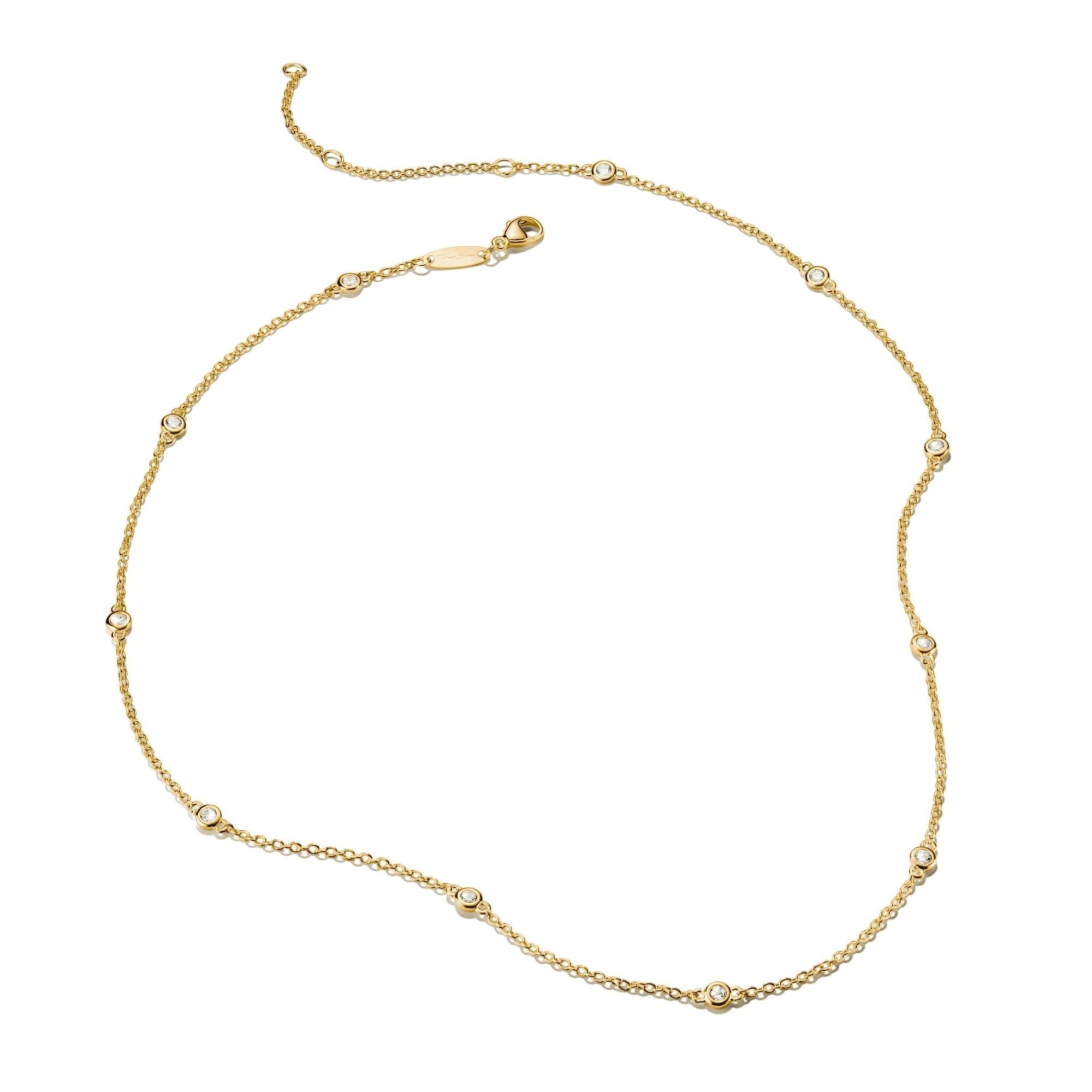 THOMAS SABO Necklace with White Zirconia Stones