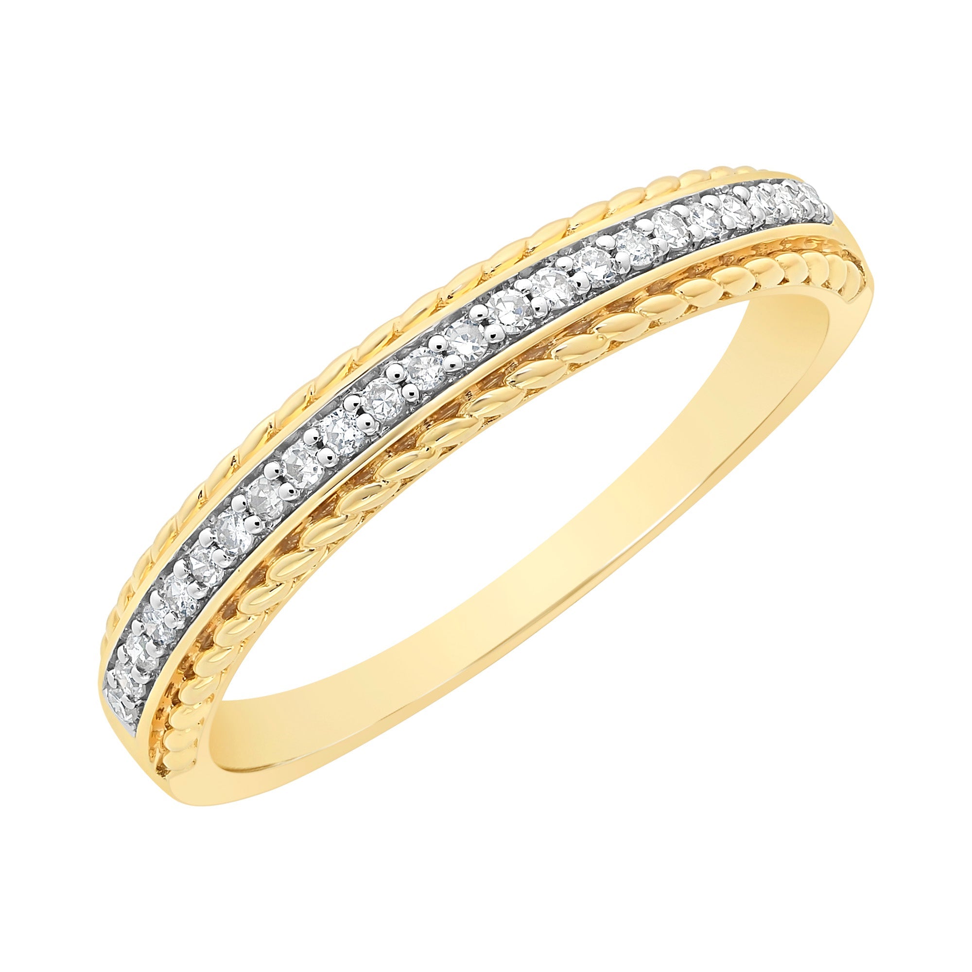 9ct Gold Diamond Set Ring