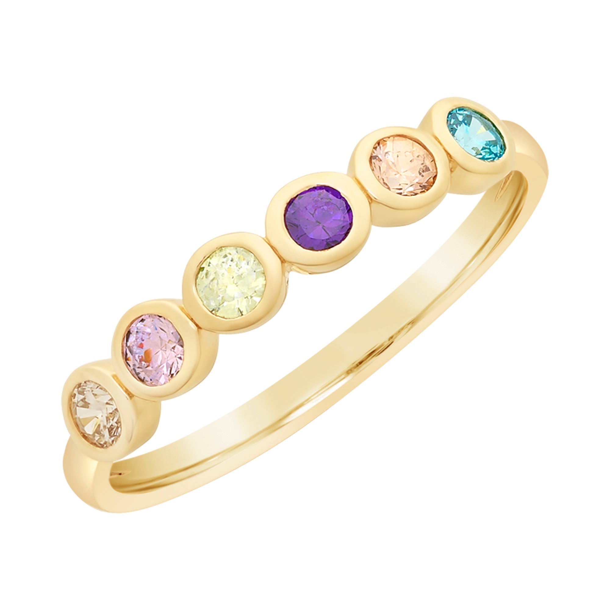 9ct Gold Multi Cubic Zirconia Ring