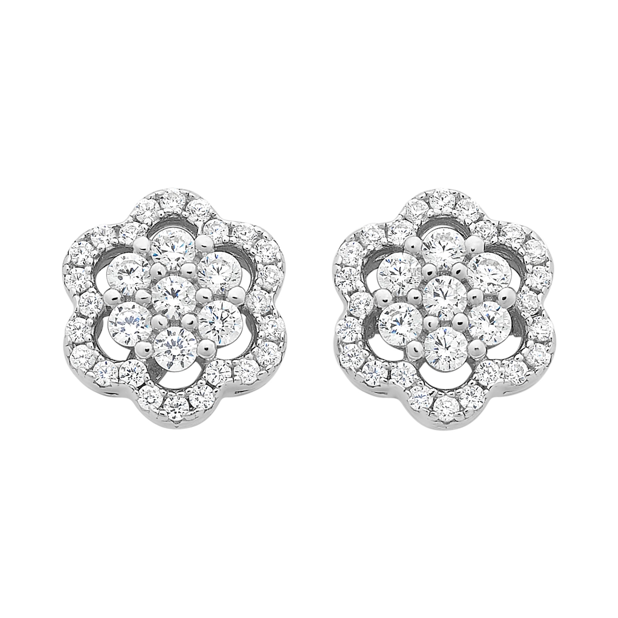 Sterling Silver Cubic Zirconia Earrings