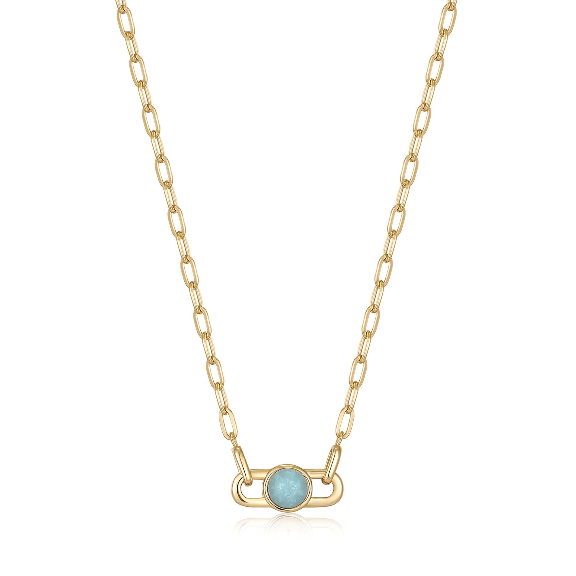 Ania Haie Gold Orb Amazonite Link Necklace