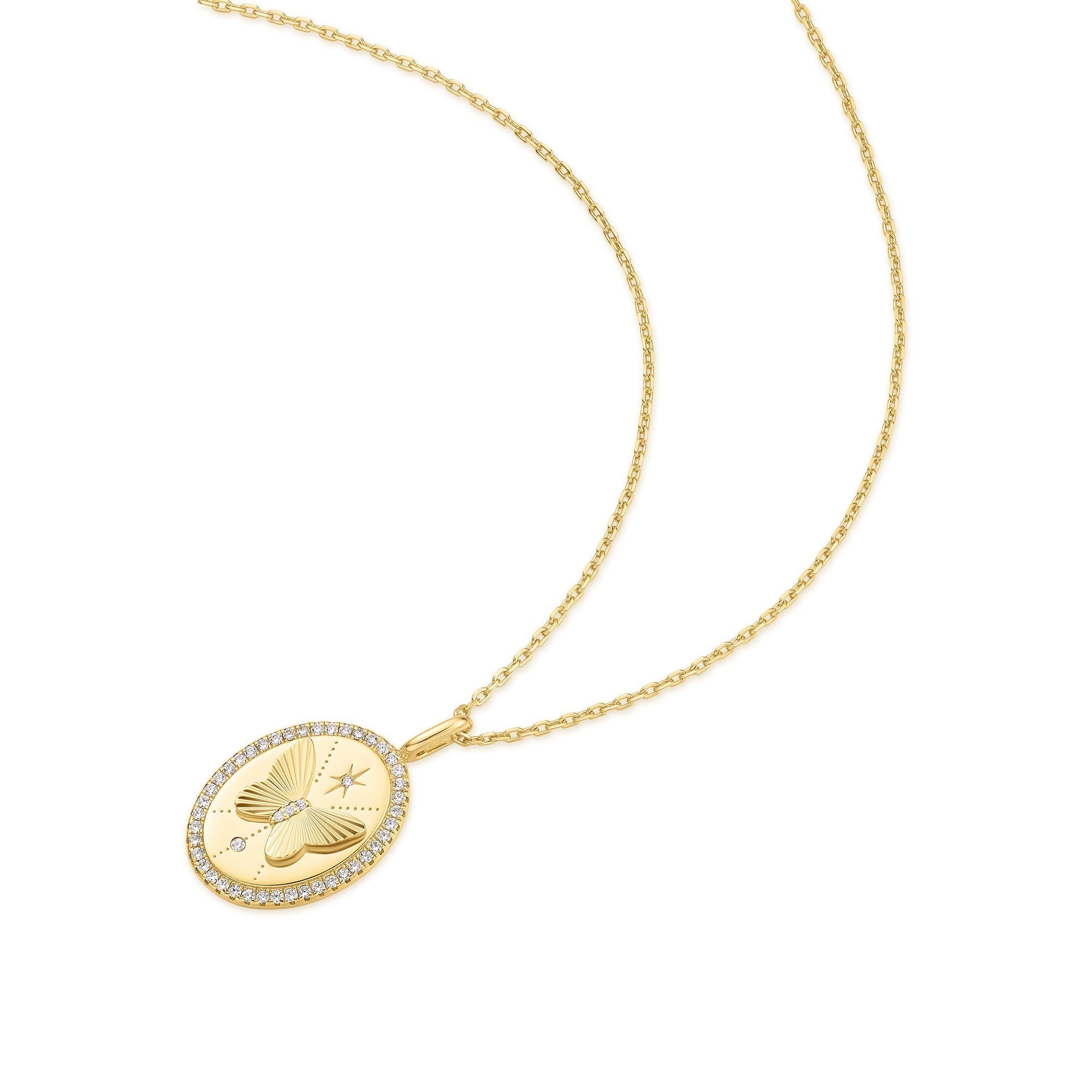 Ania Haie Gold Butterfly Pendant Necklace