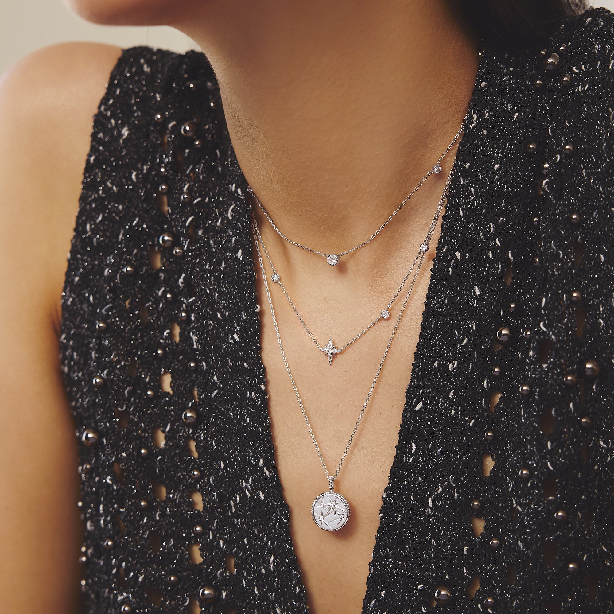 Ania Haie Silver Starry Charm Necklace