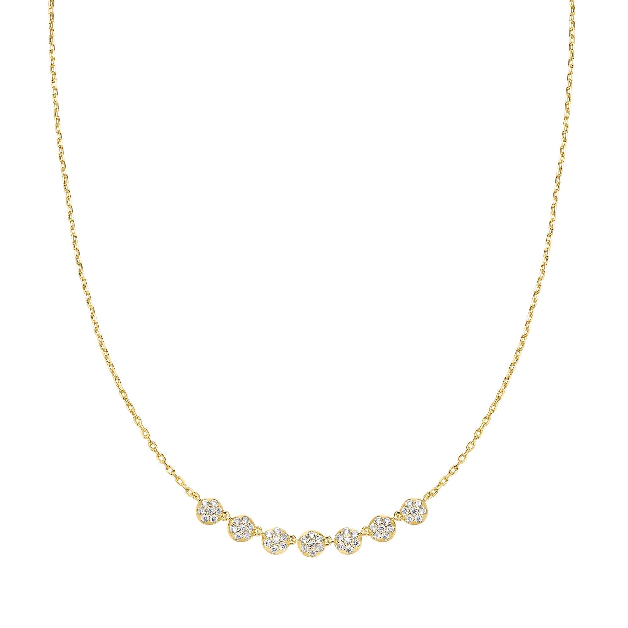 Ania Haie Gold Pave Multi Beaded Chain Necklace