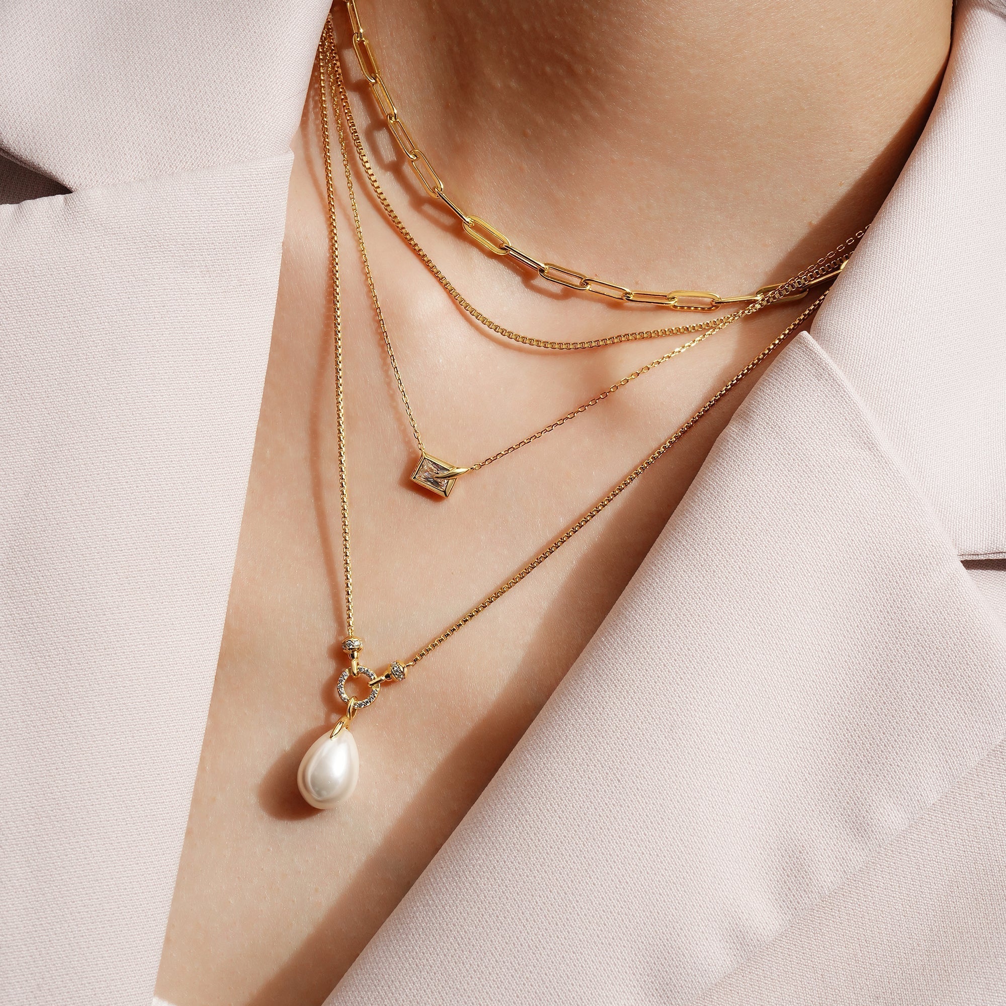 Ania Haie Gold Paper Clip Chain Necklace