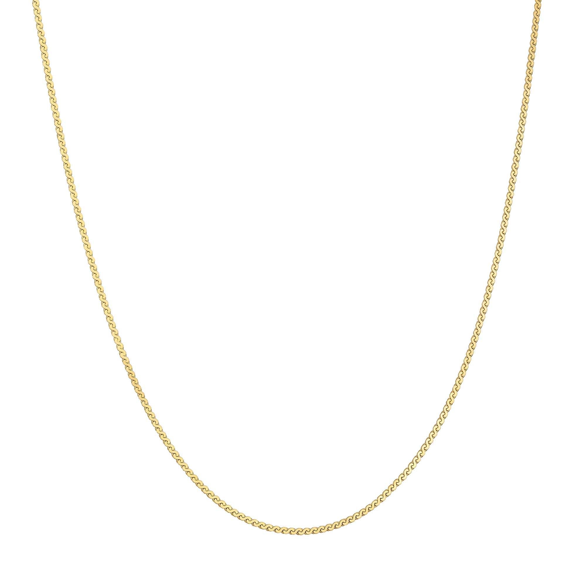Ania Haie Gold Flat S Link Chain Necklace
