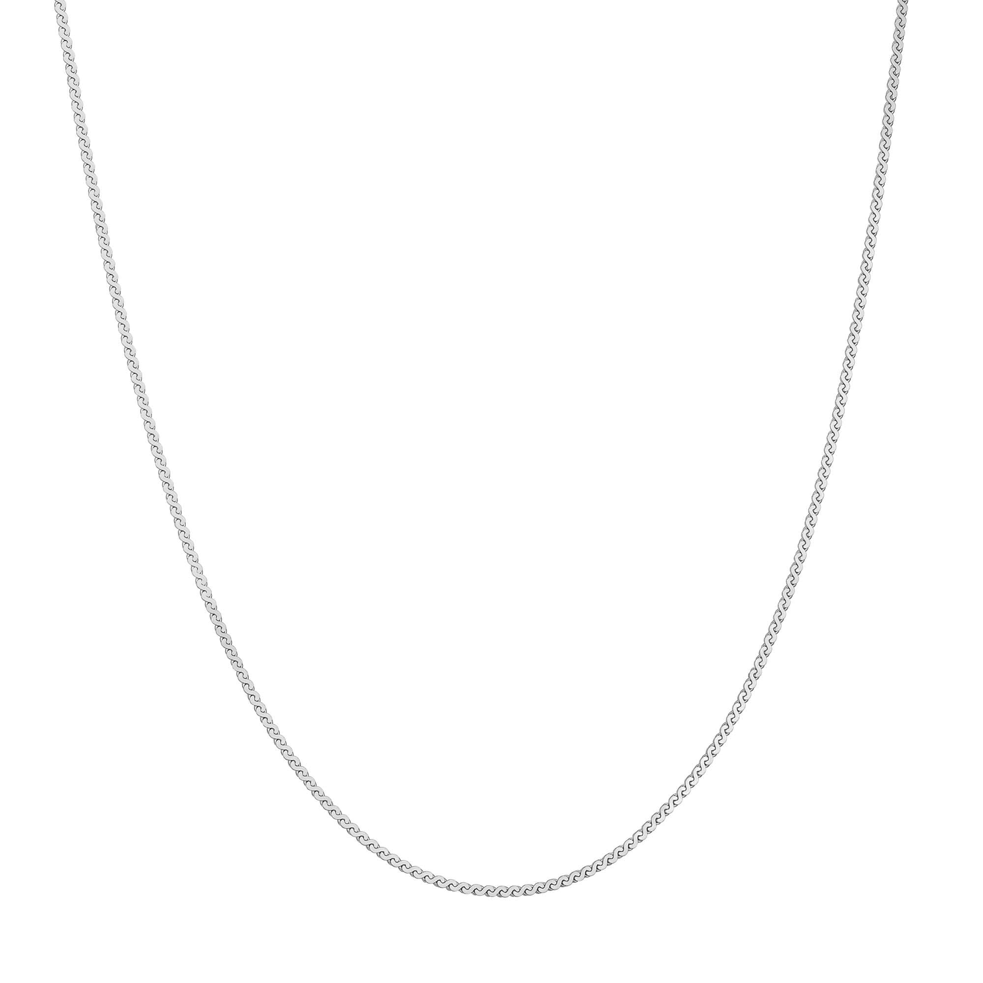 Ania Haie Silver Flat S Link Chain Necklace