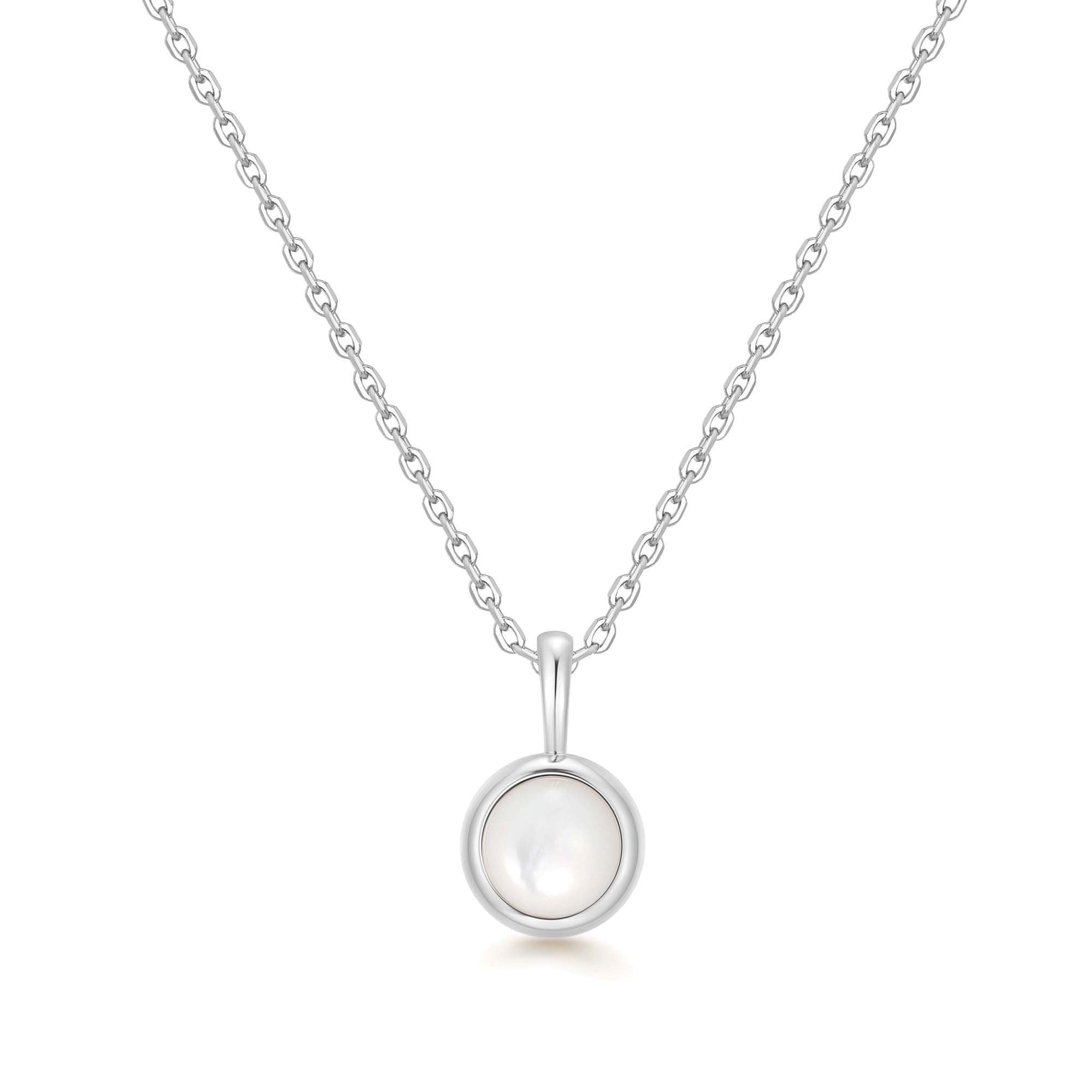 Ania Haie Silver Mother of Pearl Pendant Necklace