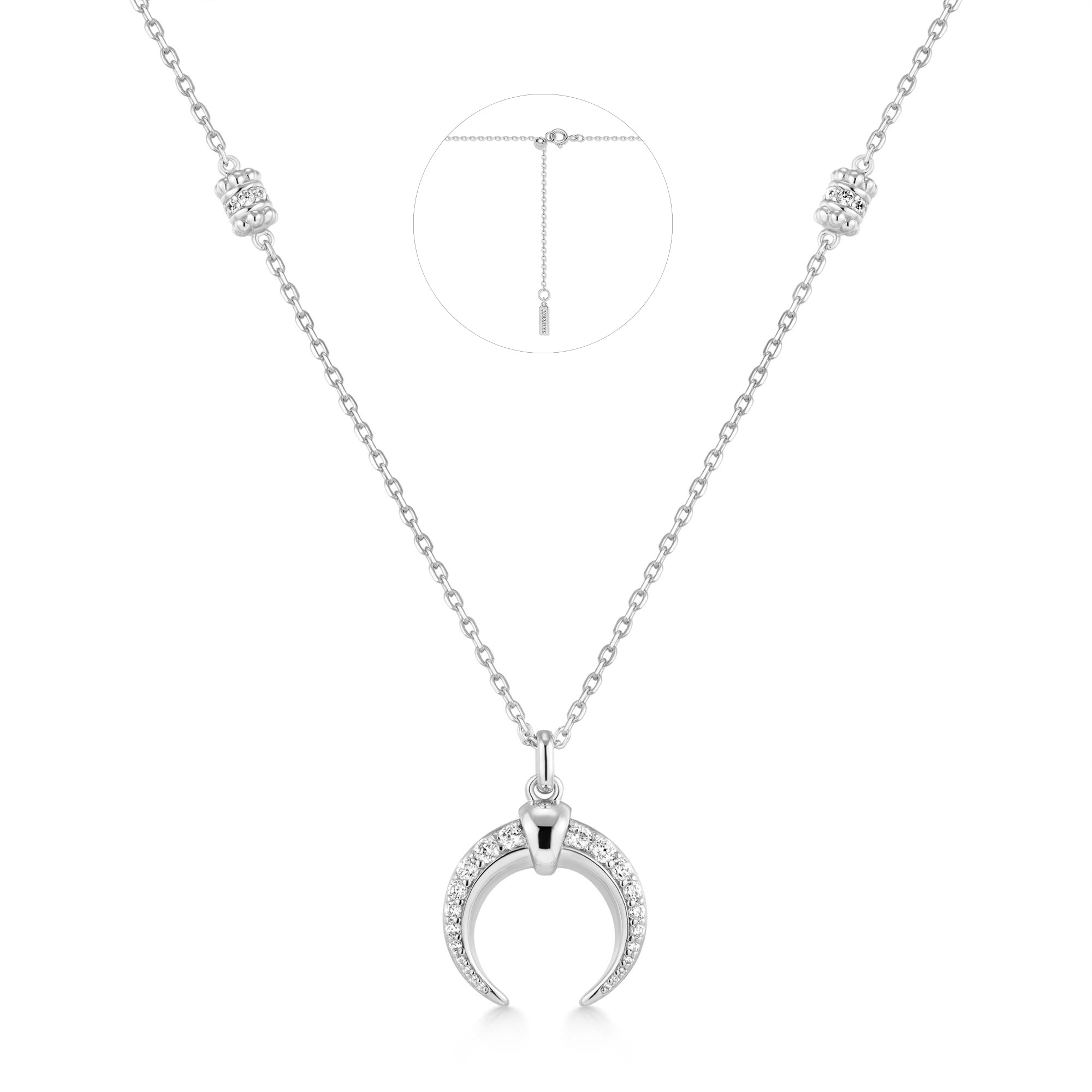 Ania Haie Silver Reversible Horn Necklace