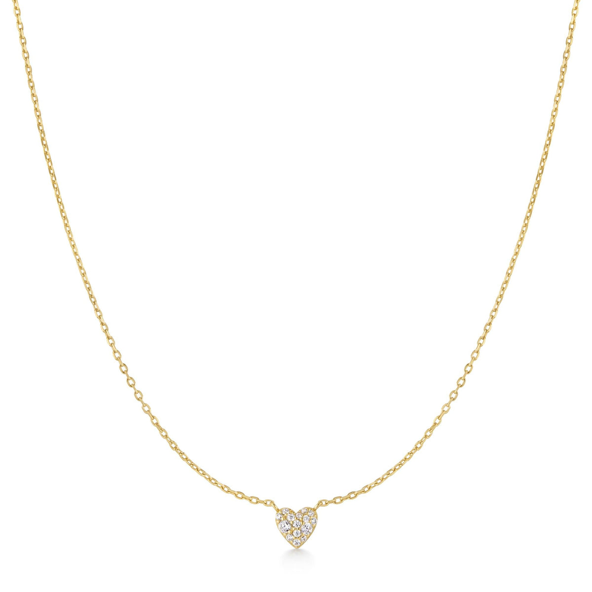 Ania Haie Gold Pave Heart Necklace