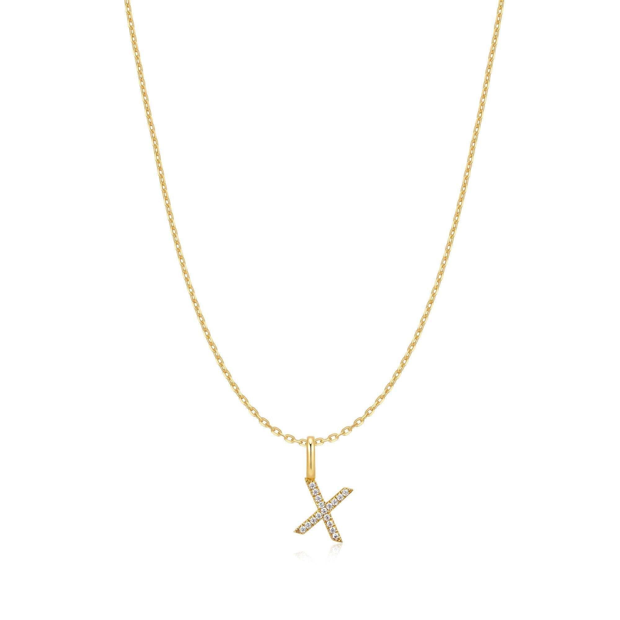 Ania Haie Gold Letter X Initial Necklace