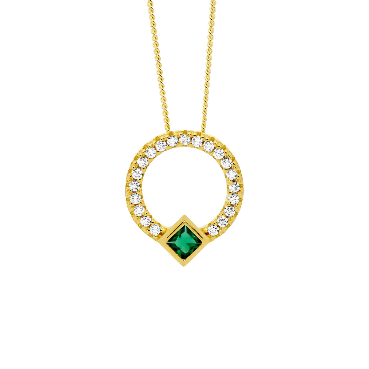 Sterling Silver Cubic Zirconia Pendant