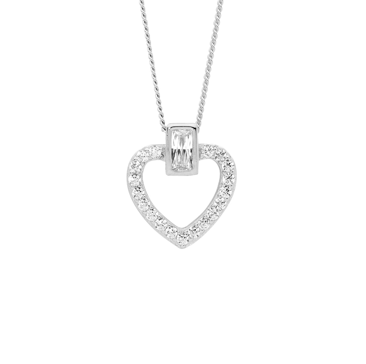 Sterling Silver Cubic Zirconia Pendant