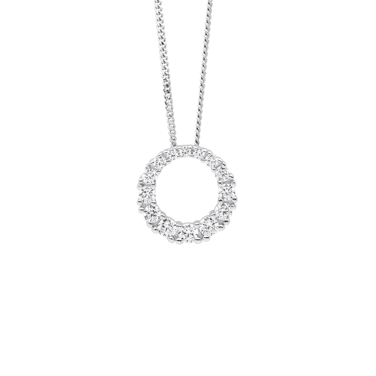Sterling Silver Cubic Zirconia Pendant