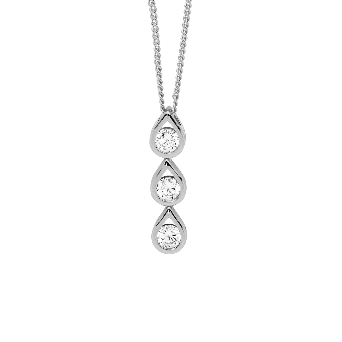 Sterling Silver Cubic Zirconia Pendant