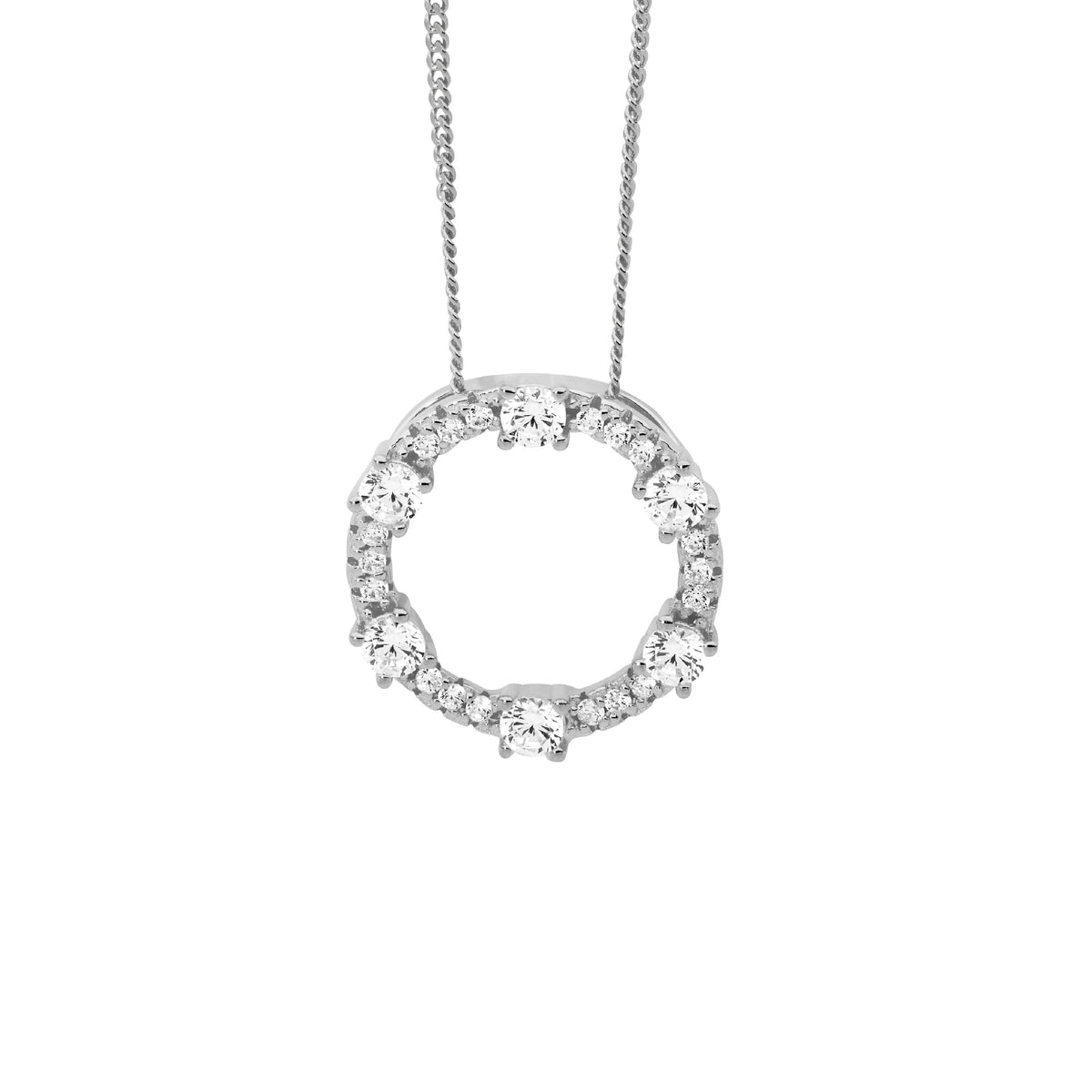Sterling Silver Cubic Zirconia Pendant
