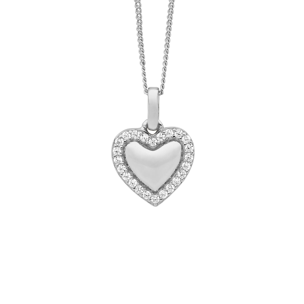 Sterling Silver Cubic Zirconia Pendant