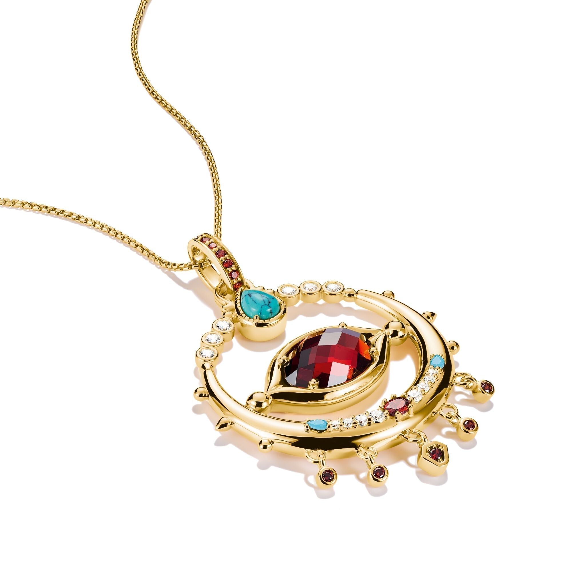 THOMAS SABO Elyndra Pendant with Red Zirconia Stone