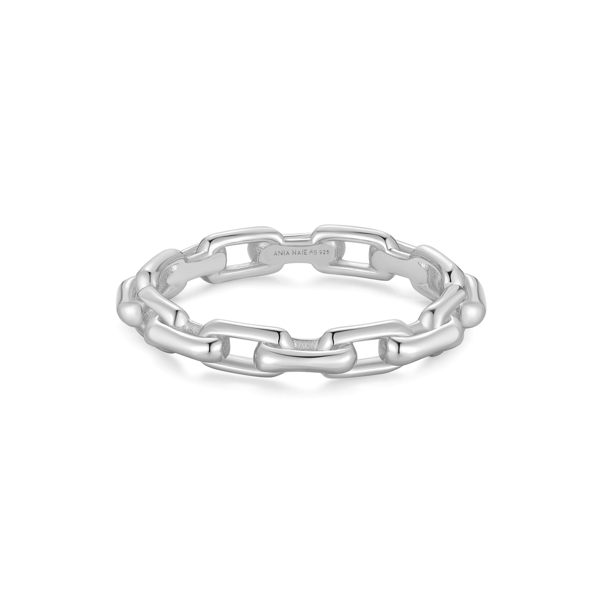 Ania Haie Silver Paper Clip Link Ring