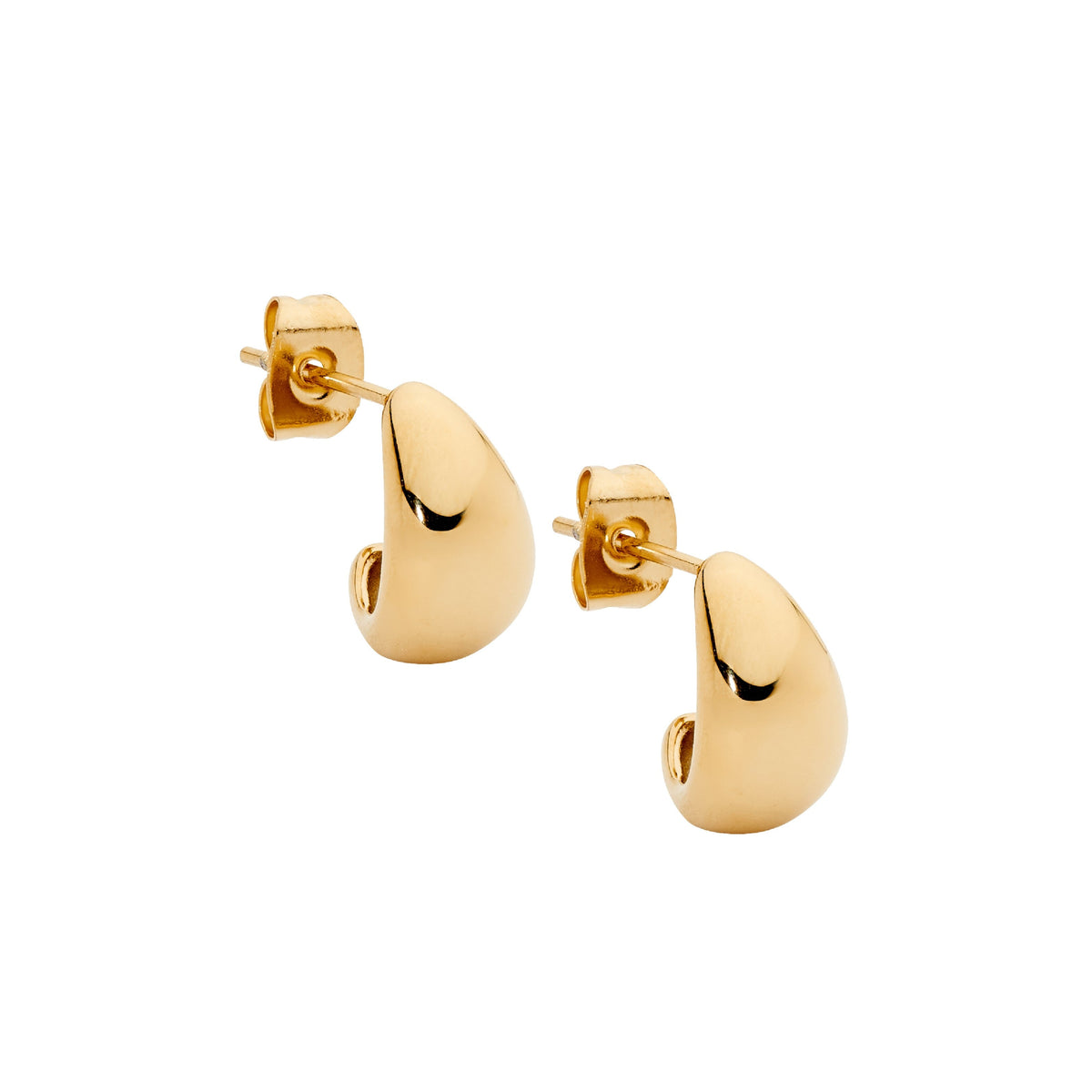 Gold Plated Stainless Steel Drop Earrings
