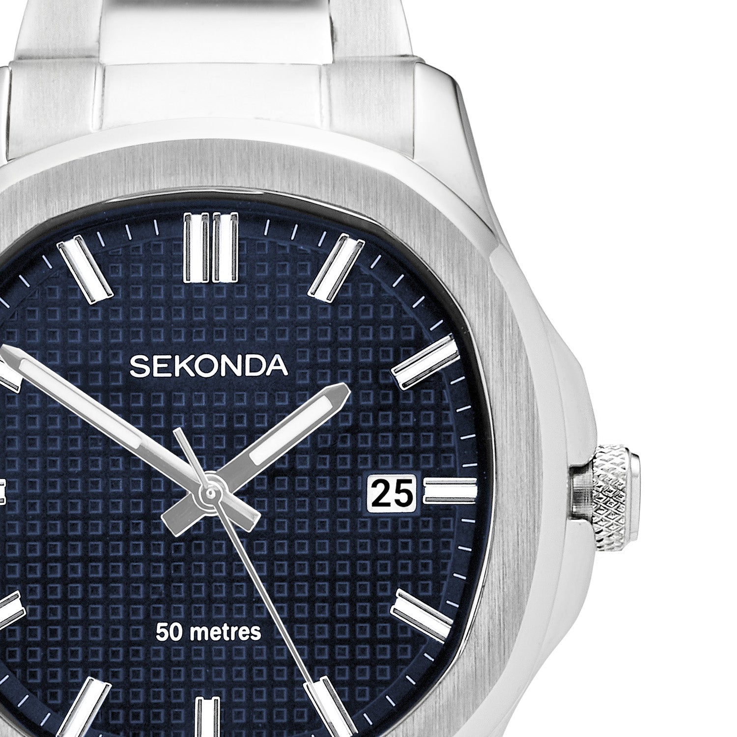Sekonda Mens Octaire Blue Dial Stainless Steel Bracelet 40mm Watch