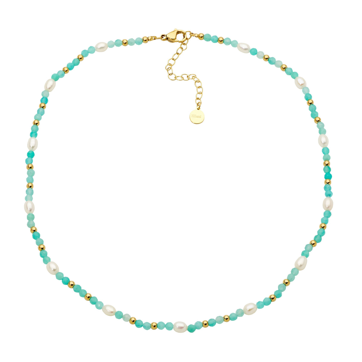 Gold Plated Stainless Steel Pearl Necklace