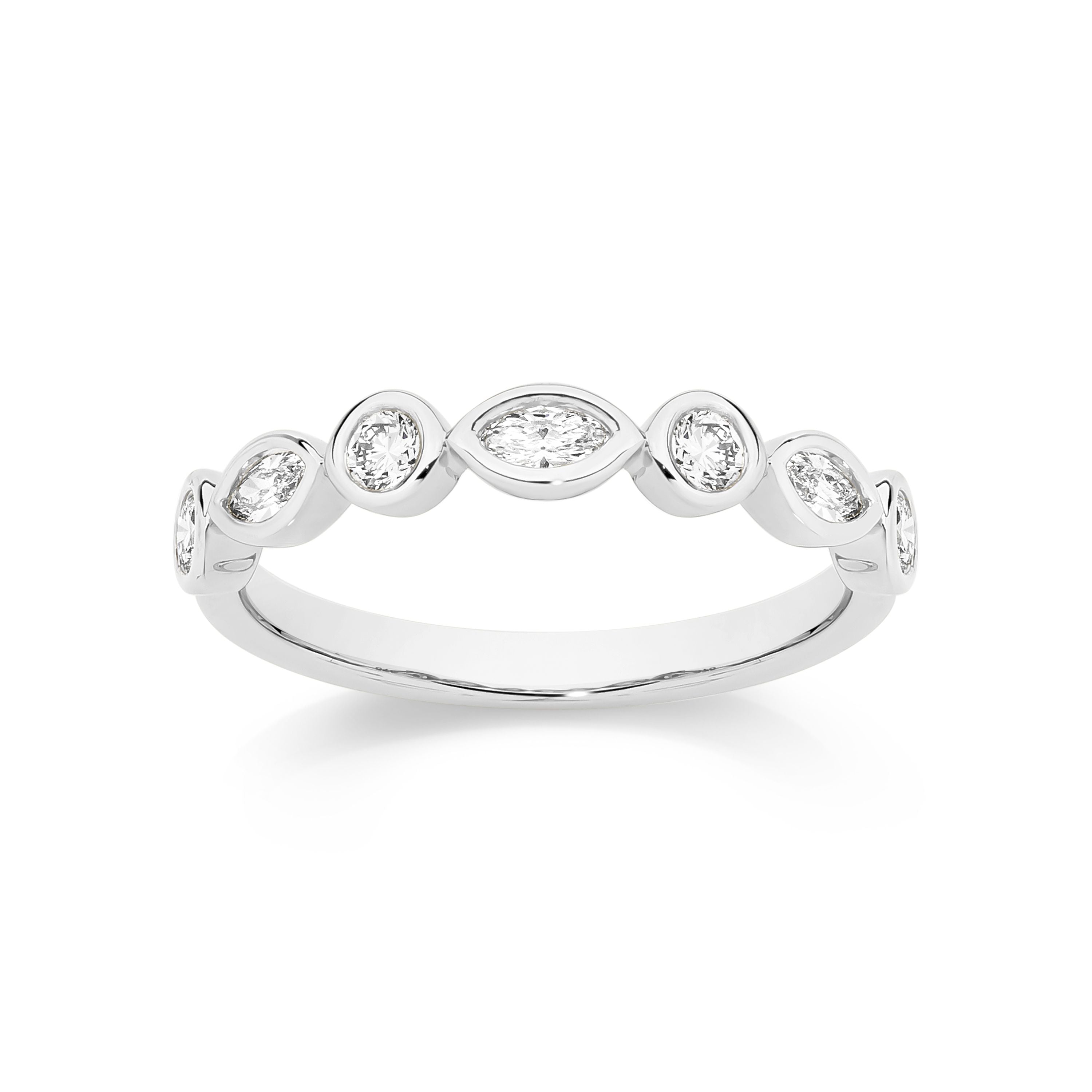 9ct White Gold 0.50ct Lab Diamond Ring