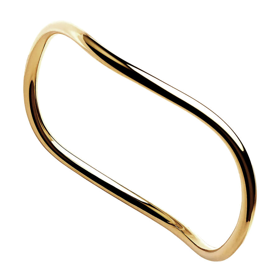 NAJO Island of Dreams Yellow Gold Bangle (68mm)