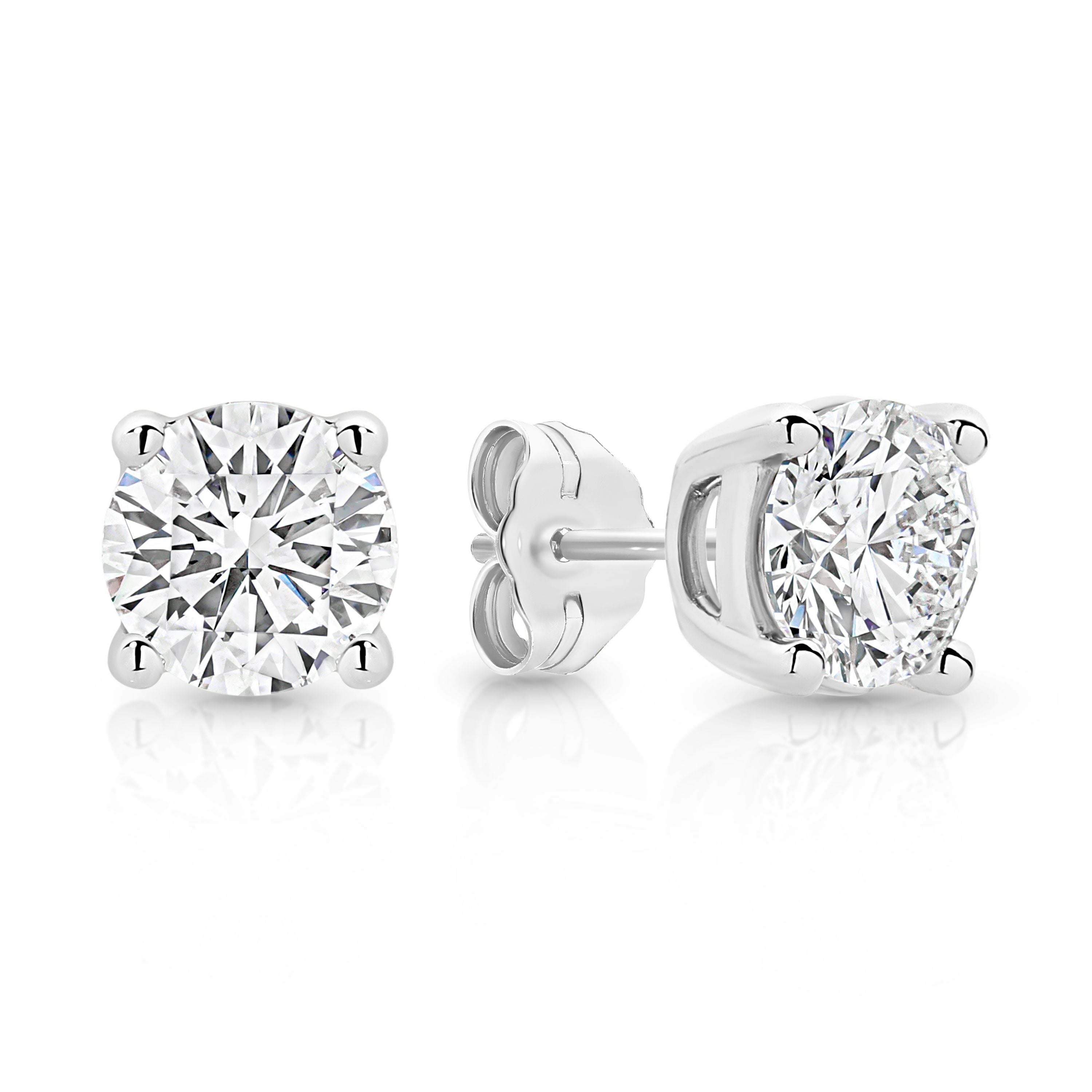 9ct white gold 1.00ct lab grown diamond studs