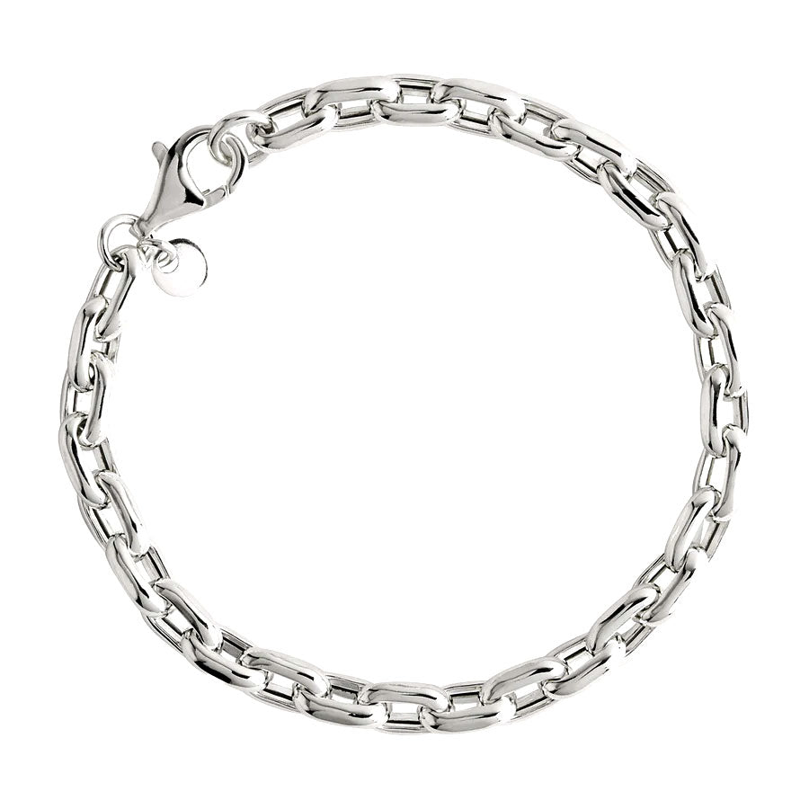 NAJO Sentinel Mens Silver Bracelet (22cm)