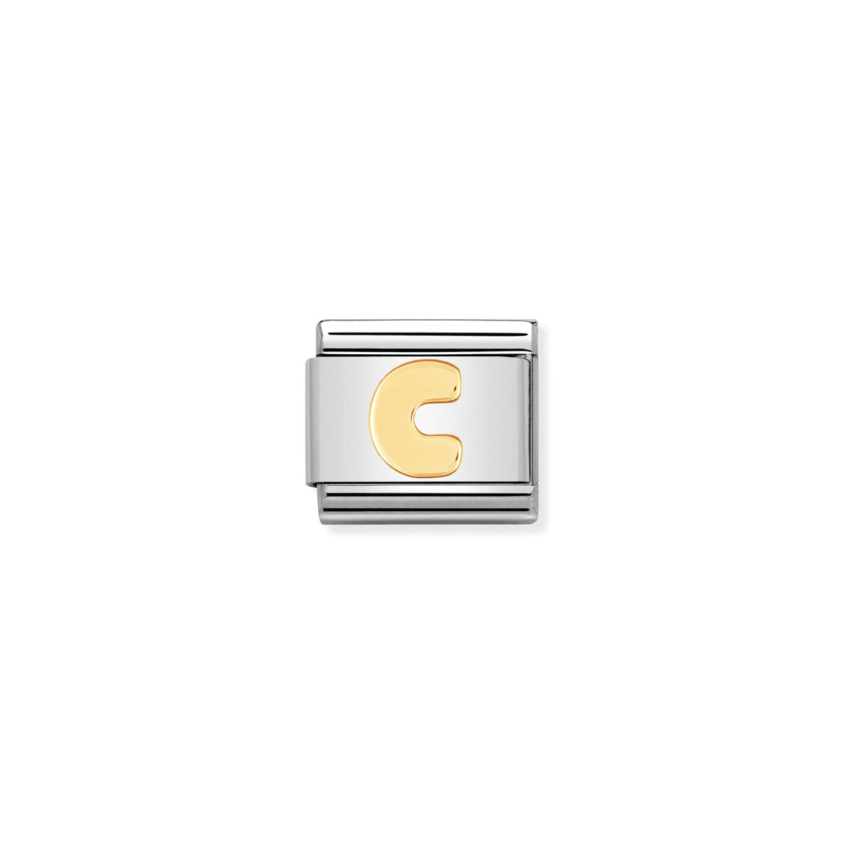 NOMINATION Composable Classic Link 030101/03 Letter C in 18ct Gold