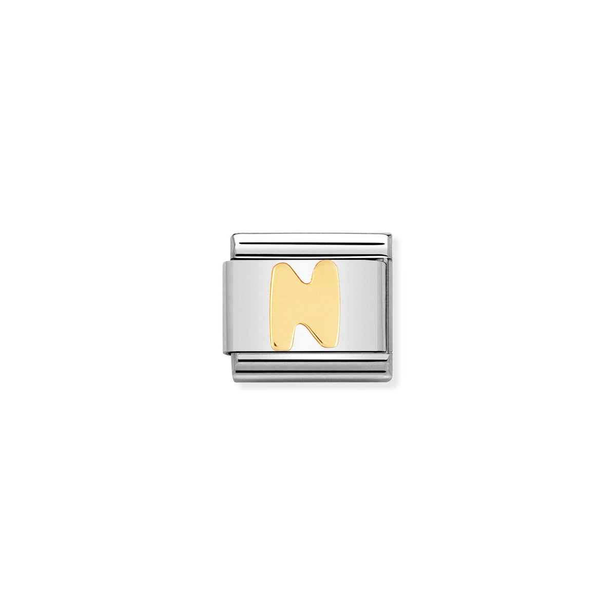 NOMINATION Composable Classic Link 030101/14 Letter N in 18ct Gold