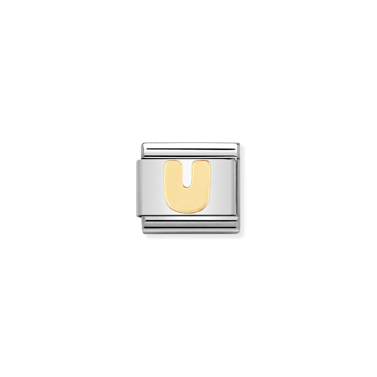 NOMINATION Composable Classic Link 030101/21 Letter U in 18ct Gold