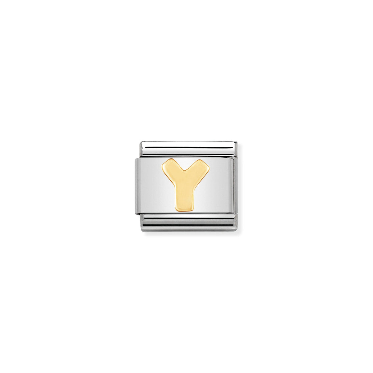 NOMINATION Composable Classic Link 030101/25 Letter Y in 18ct Gold