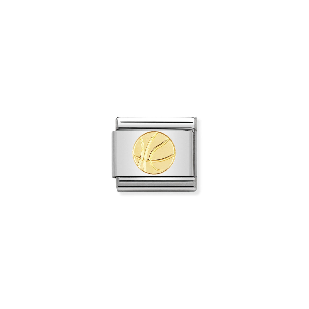NOMINATION Composable Classic Link 030106/12 Basketball in 18ct Gold