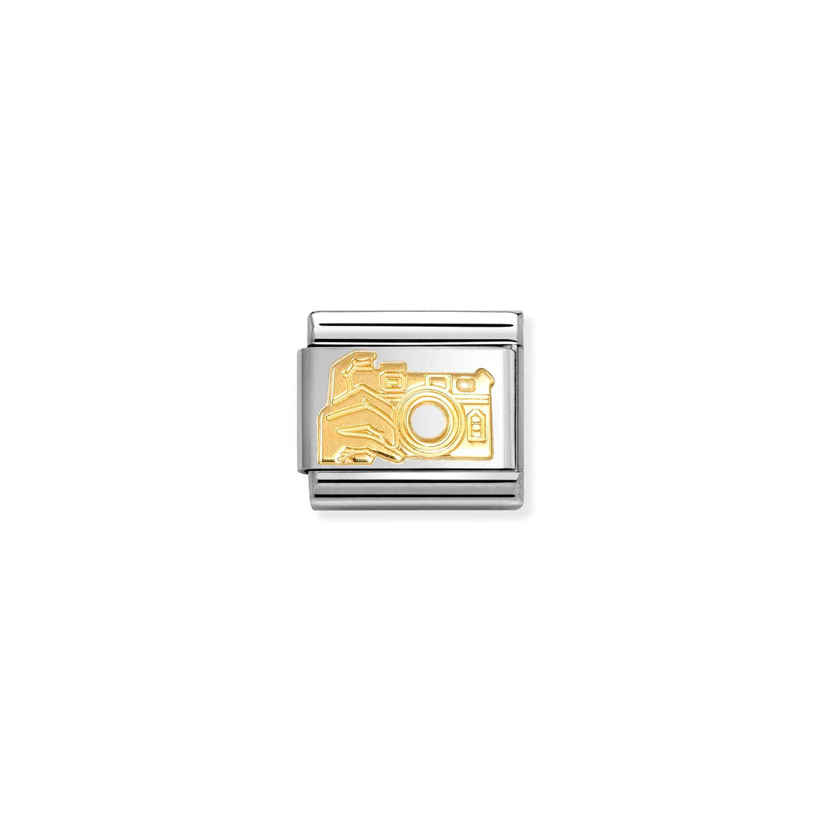 NOMINATION Composable Classic Link 030108/17 Camera in 18ct Gold
