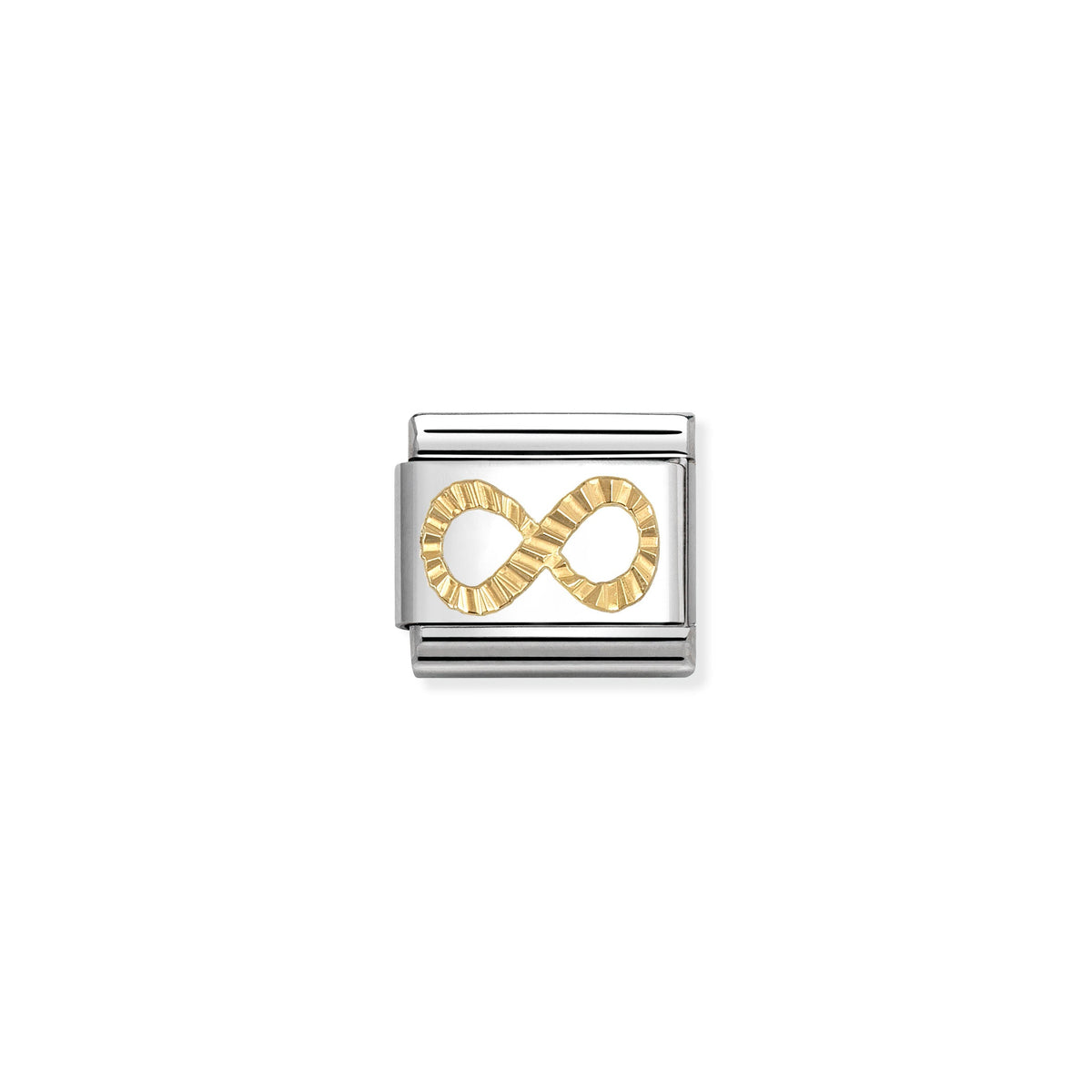 NOMINATION Composable Classic Link 030149/66 Etched Infinity in 18ct Gold