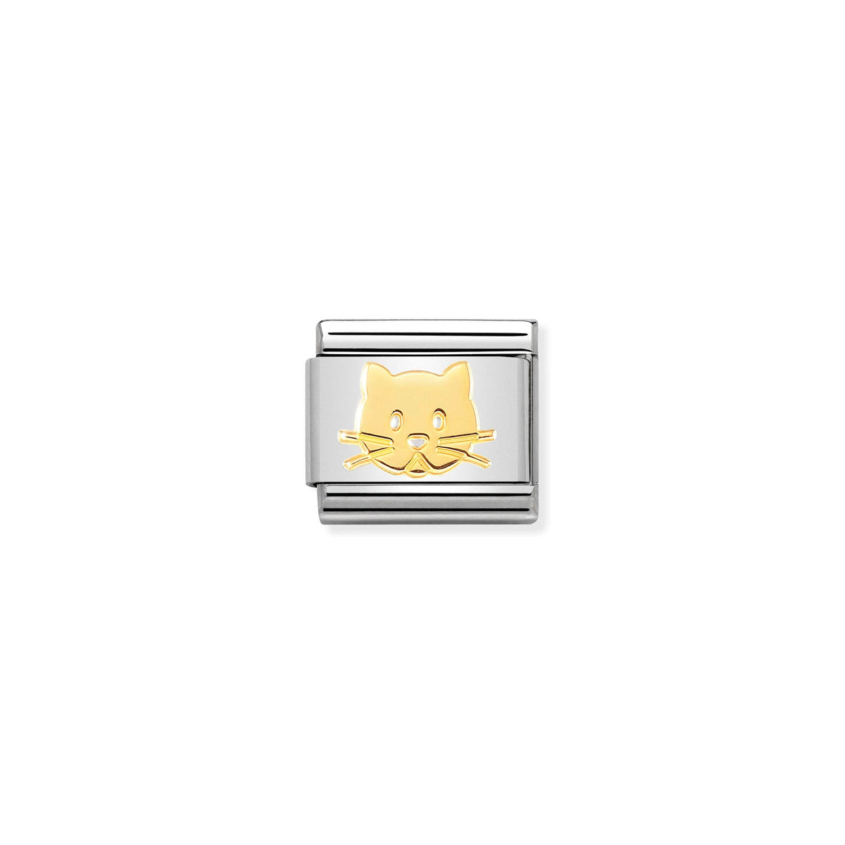 NOMINATION Composable Classic Link 030162/53 Cat Face in 18ct Gold