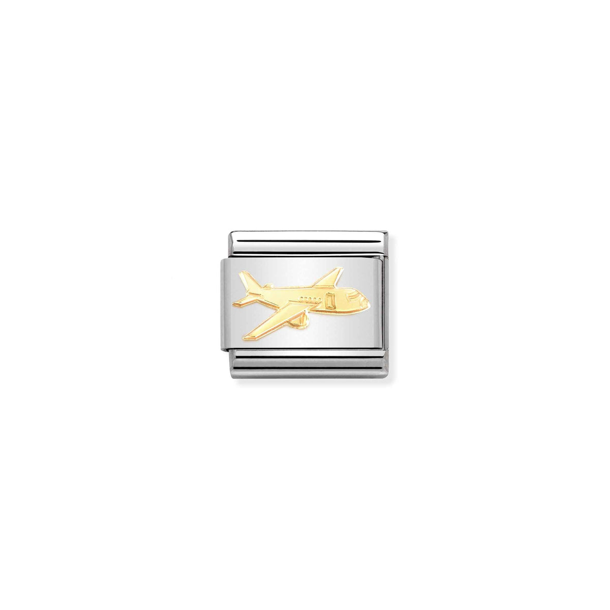 NOMINATION Composable Classic Link 030162/75 Aeroplane in Gold