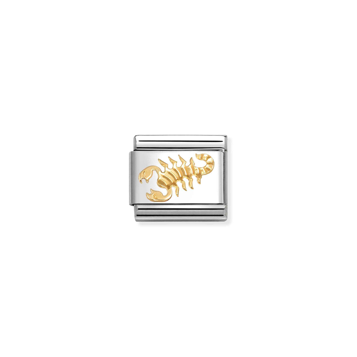 NOMINATION Composable Classic Link 030167/08 Scorpio with Etched Detail in 18ct Gold