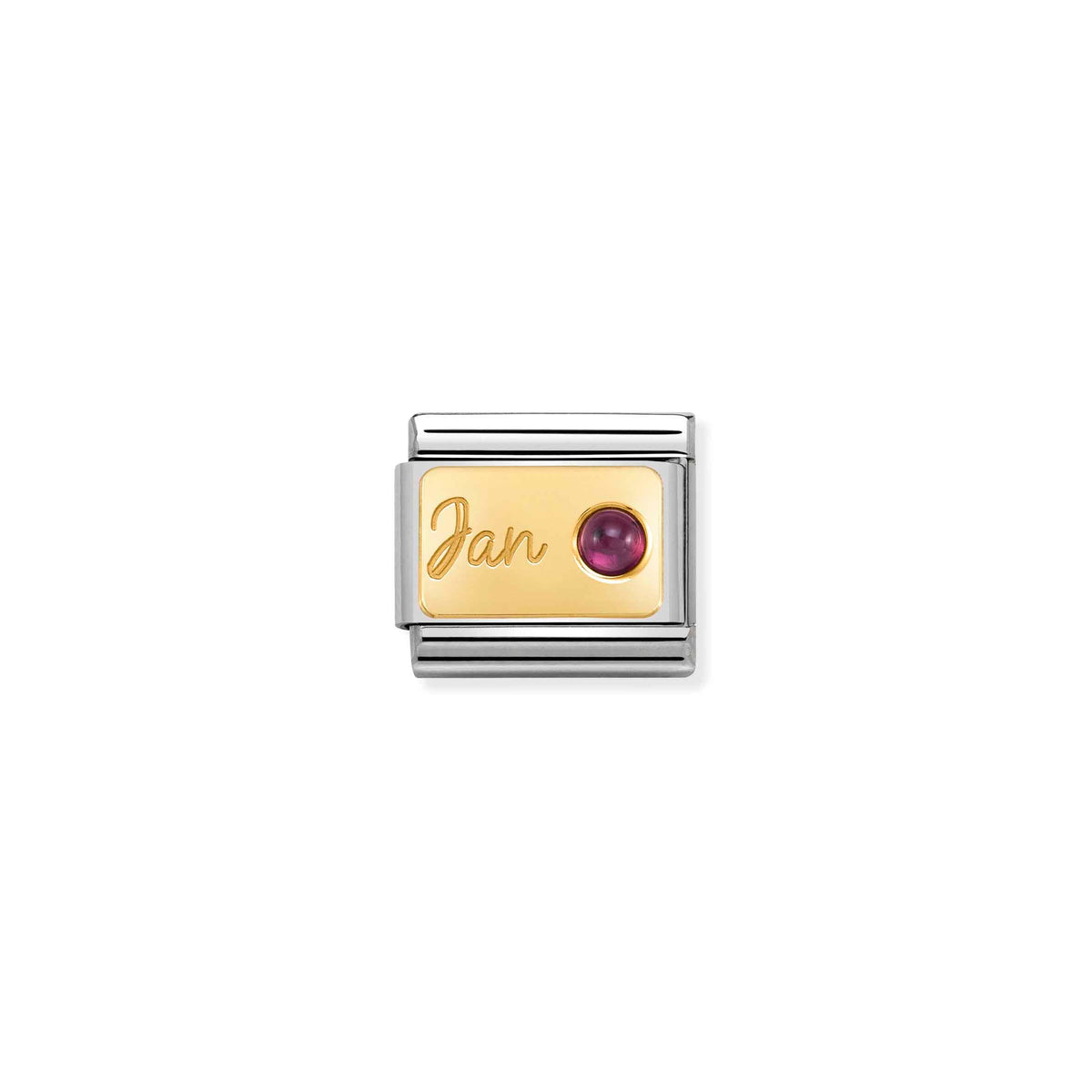 NOMINATION Composable Classic Link 030519/01 January Garnet in 18ct Gold
