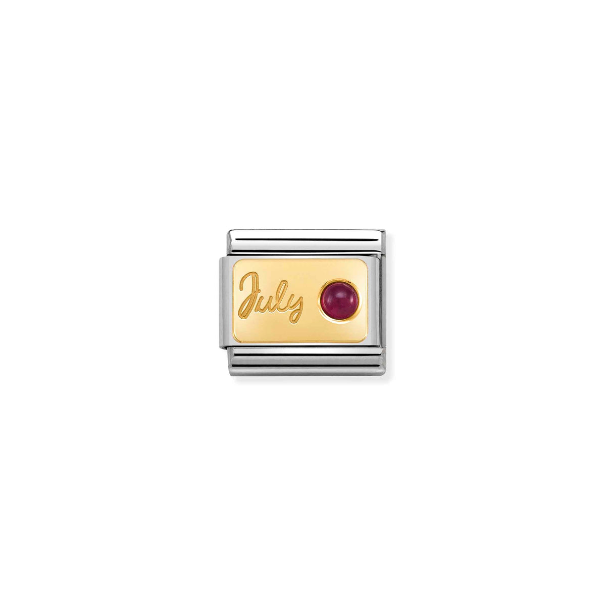 NOMINATION Composable Classic Link 030519/07 July Ruby in 18ct Gold