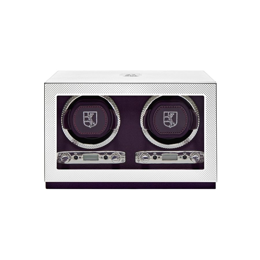 Wolf Silver Double Watch Winder