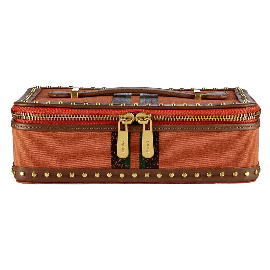 Wolf Ida Travel Zip Jewellery Case Orange