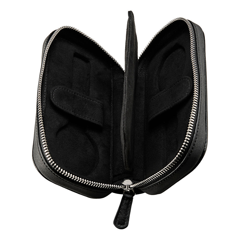 Wolf Philipp 2 Piece Watch Zip Case Black