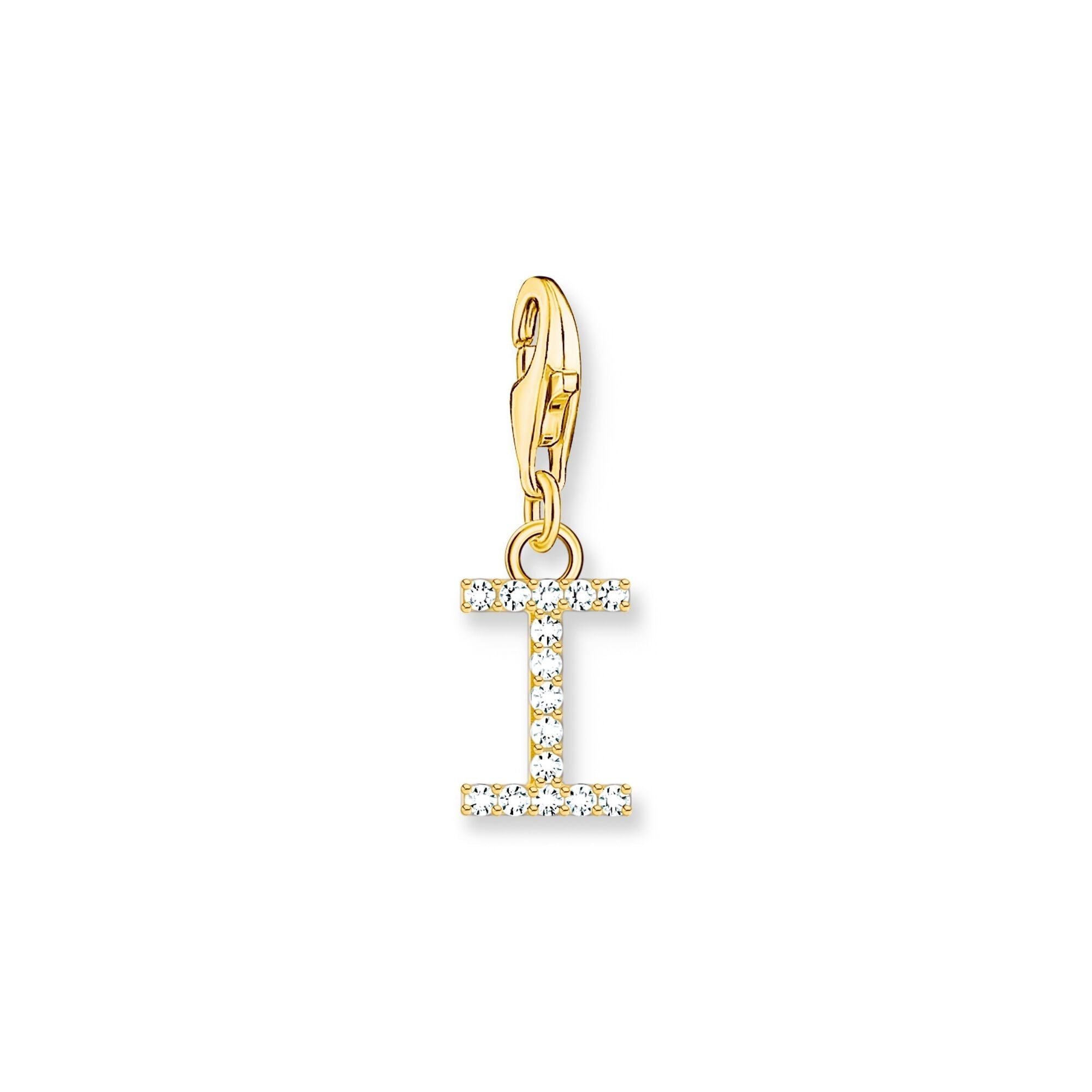 THOMAS SABO Charm Pendant Letter I Gold Plated