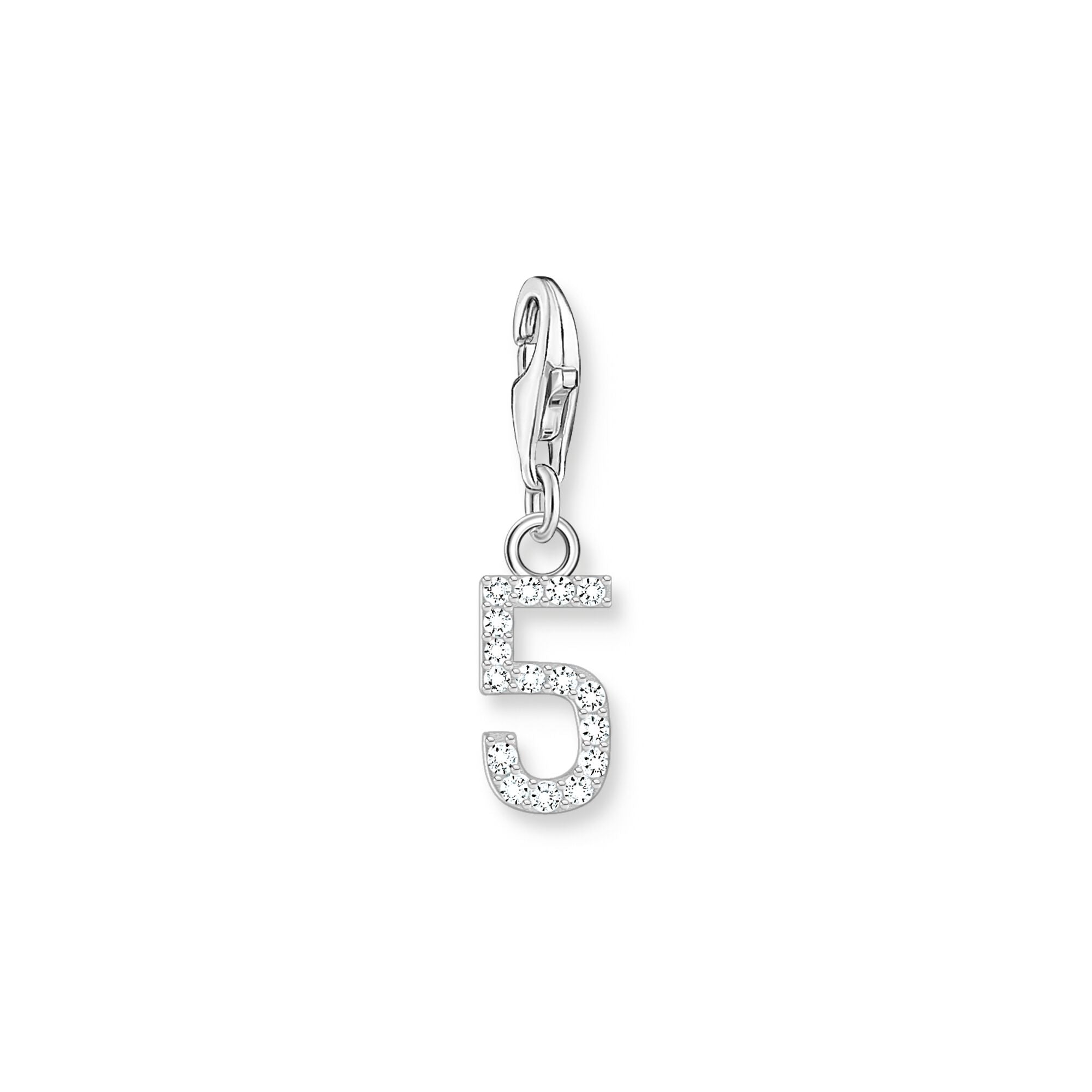 THOMAS SABO Charm Pendant Number "5" Silver