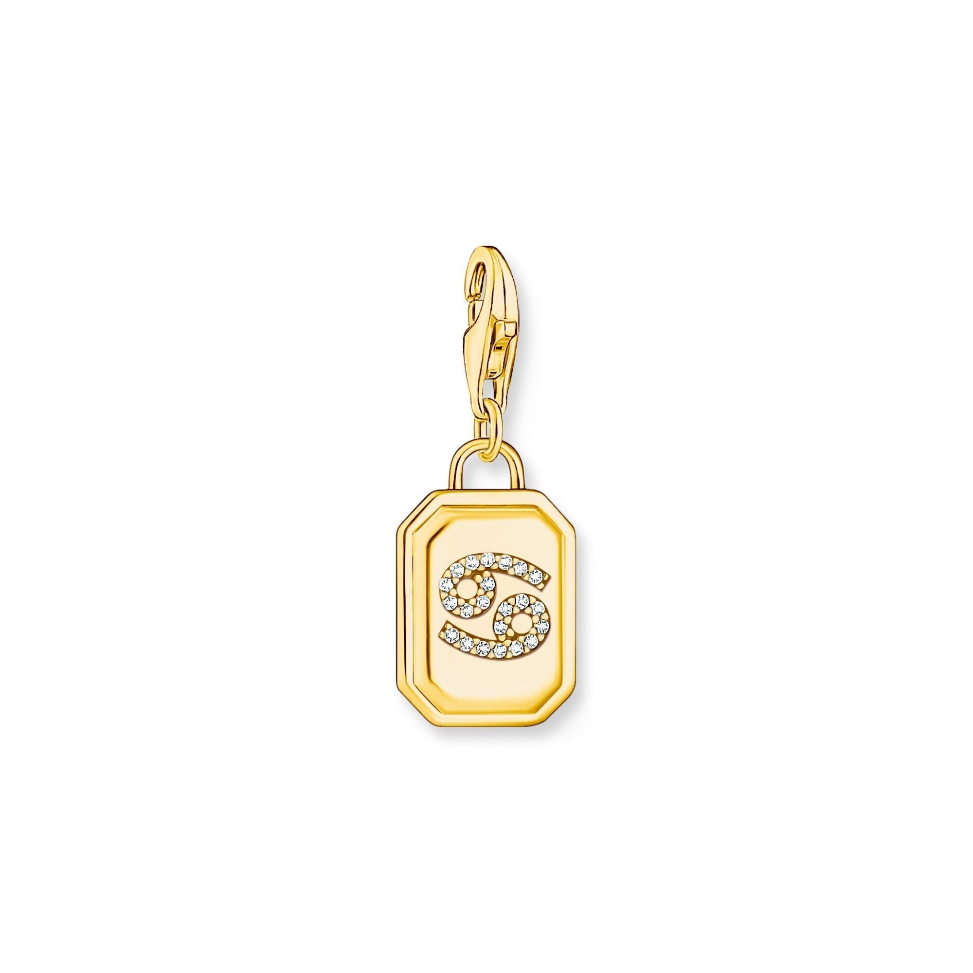THOMAS SABO Charm Pendant Cancer Zodiac Sign Gold